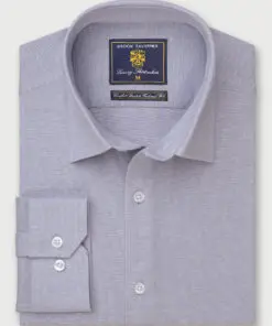 Regular Fit Blue Knitted Shirt