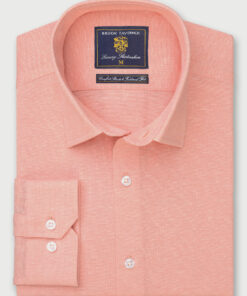 Tailored Fit Apricot Knitted Shirt