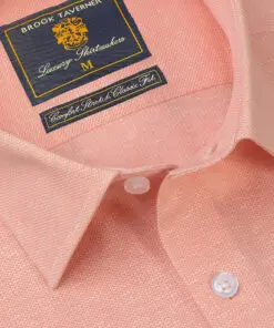 Alternative view of Tailored Fit Apricot Knitted Shirt