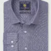 Tailored Fit Navy Knitted Shirt