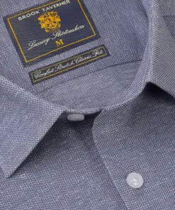 Alternative view of Regular Fit Navy Knitted Shirt