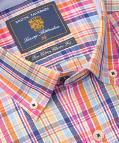 Alternative view of Regular Fit Multicoloured Check Cotton Short Sleeve Shirt