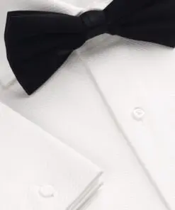 Alternative view of Regular Fit White Marcella Front Double Cuff Cotton Dress Shirt - Two Sleeve Lengths