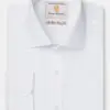 Tailored Fit Single Cuff White Poplin Cotton Shirt