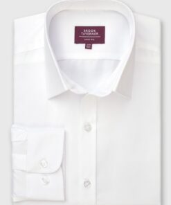 Regular Fit White Cotton Shirt