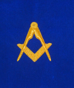 Alternative view of Craft Alms Bags In Blue Velvet - Large  (A4)