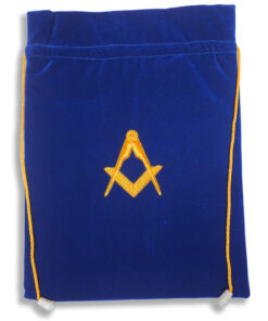 Craft Alms Bags In Blue Velvet - Large  (A4)