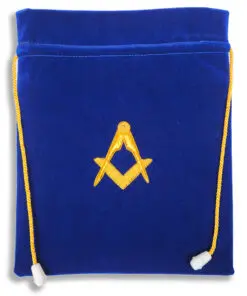 Craft Alms Bags In Blue Velvet - Standard  (A5)