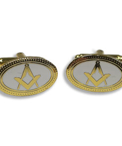 Craft Cufflinks - White enamel