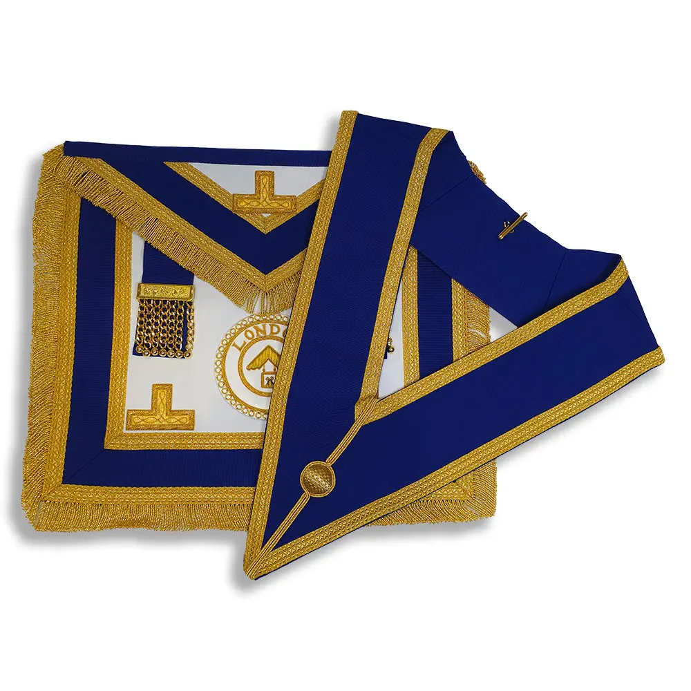 Craft Provincial London Grand Rank Full Dress Apron & Collar - Imitation Leather