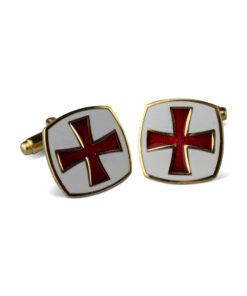 Knight Templar Cufflinks - Square