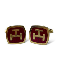 Royal Arch Cufflinks - Red & Gold