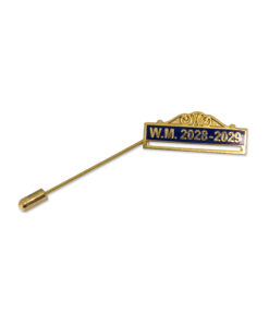 Top Bar Gilt Letters On Enamel