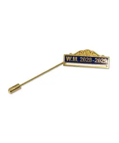 Top Bar Gilt Letters On Enamel