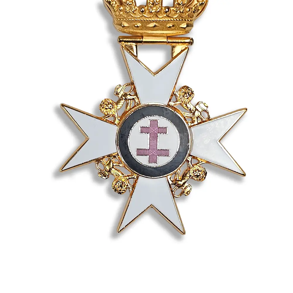 Knight Templar Past Preceptor & Prior's Collarette Jewel (no Name) - Image 3