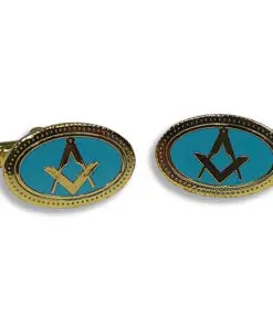 Craft Cufflinks - Light Blue enamel