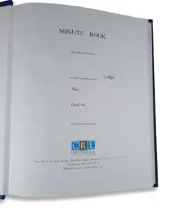 Alternative view of Mark Full Page Minute Book 250 Page