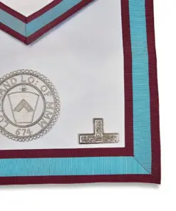 Alternative view of Mark Officers Apron - Lambskin with Embroidered Apron Badge