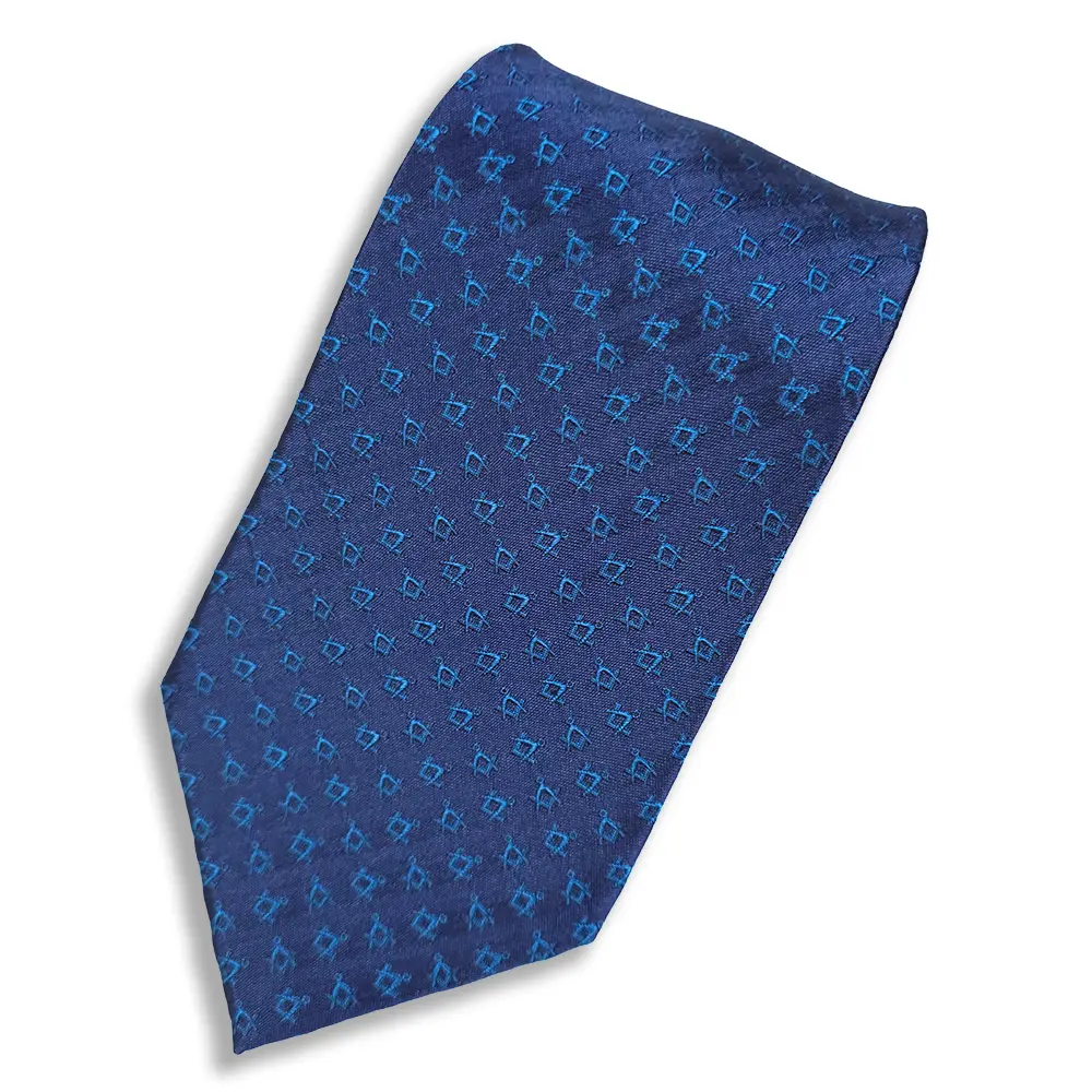 Multi Emblem Square & Compass Tie