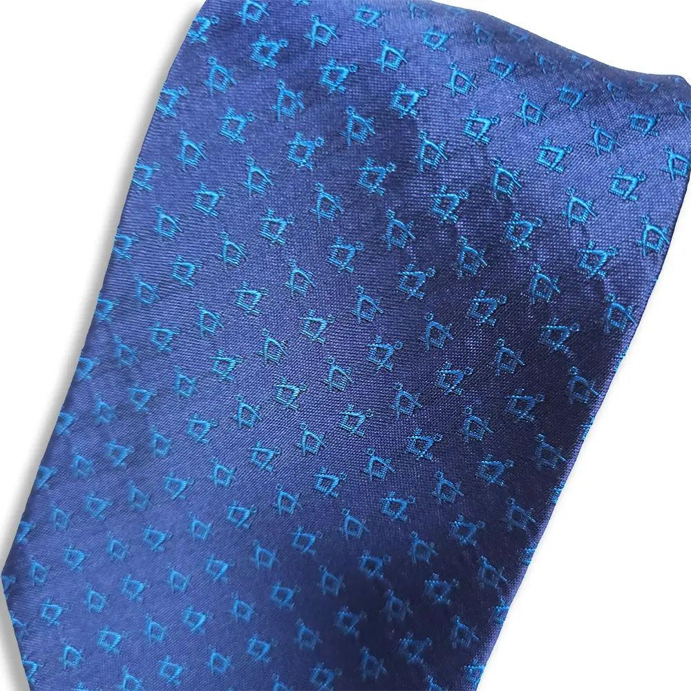 Multi Emblem Square & Compass Tie - Image 2