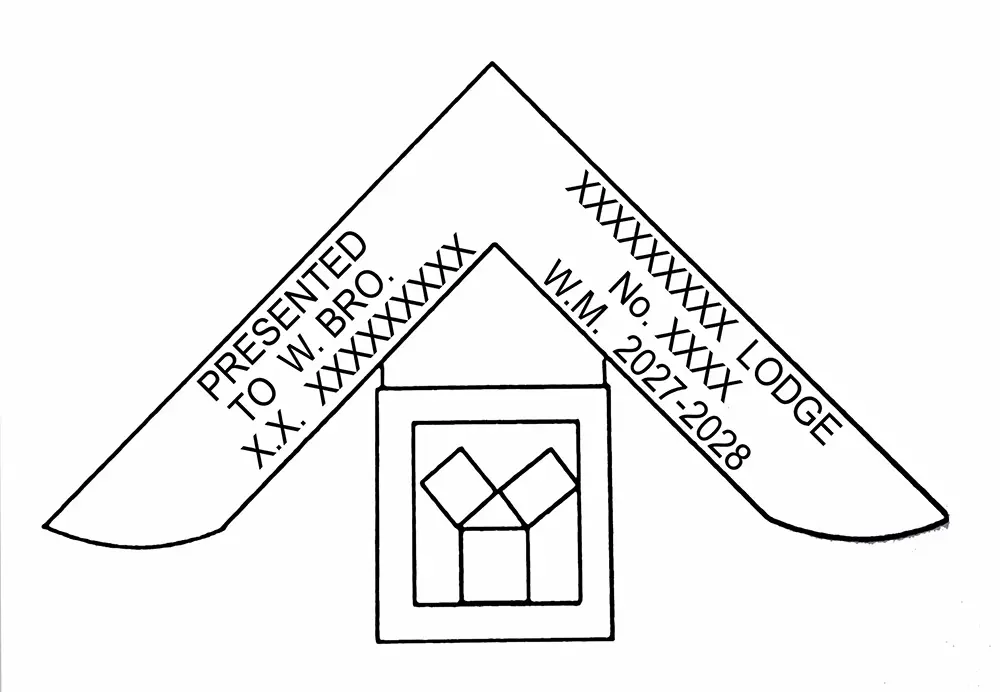Engraving On P M Breast Jewel  (standard Wording)