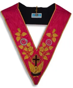 Rose Croix 18th Degree Collar Hand Embroidered