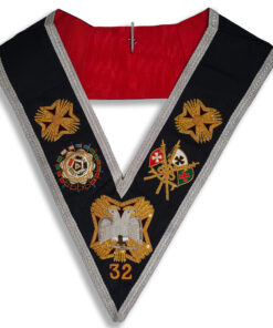 Rose Croix 32nd Degree Collar Hand Embroidered