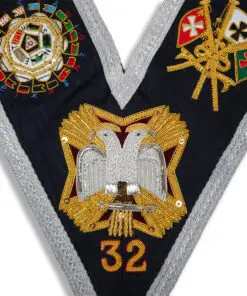 Alternative view of Rose Croix 32nd Degree Collar Hand Embroidered
