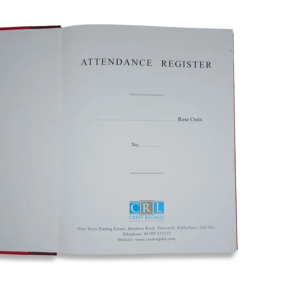 Rose Croix Attendance Book - Image 2