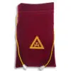 Royal Arch Alms Bags In Red Velvet - Standard (A5)