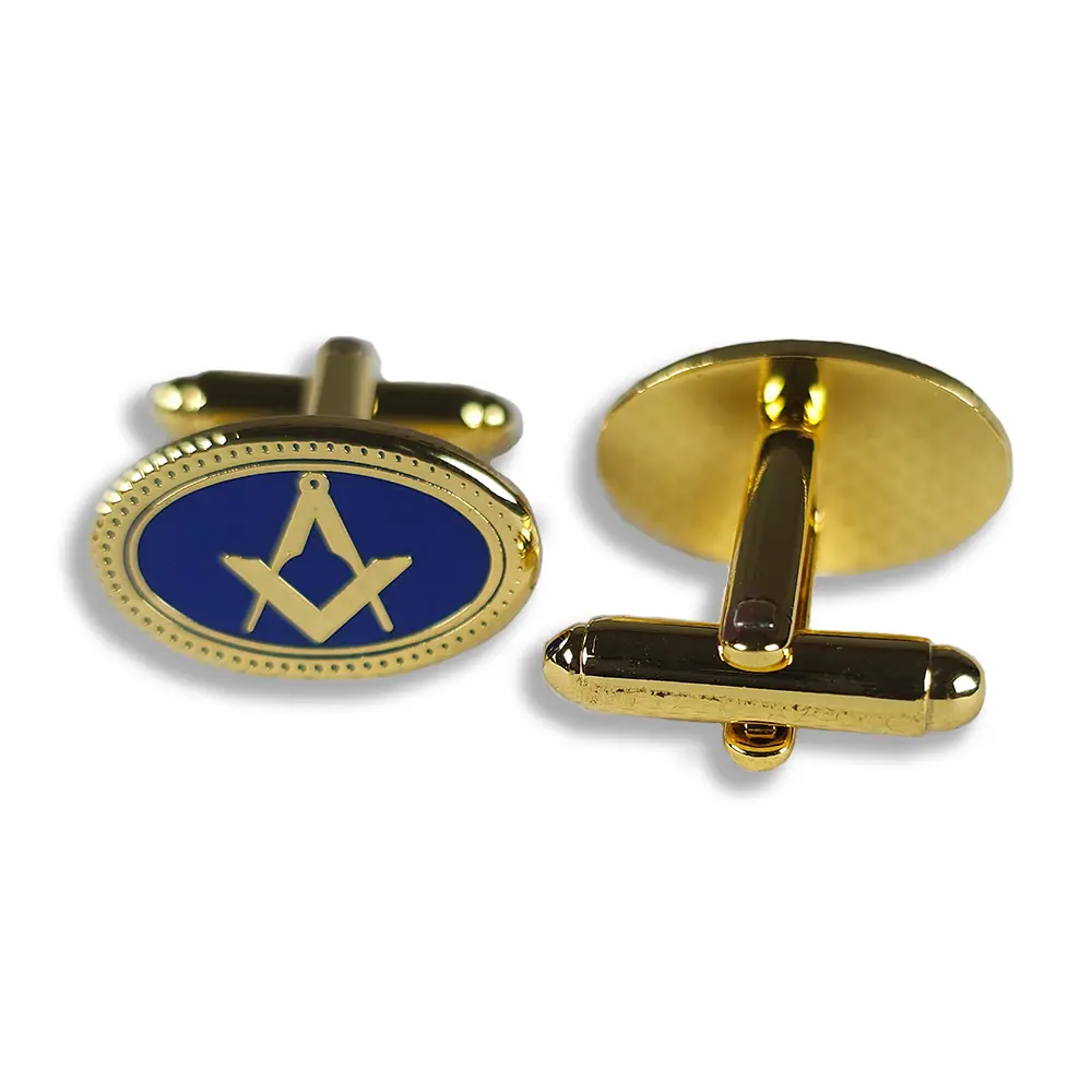 Craft Cufflinks Oval - Blue - Image 2