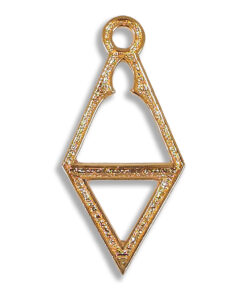 Royal Order of Scotland Jewel For Green Sash/cordon