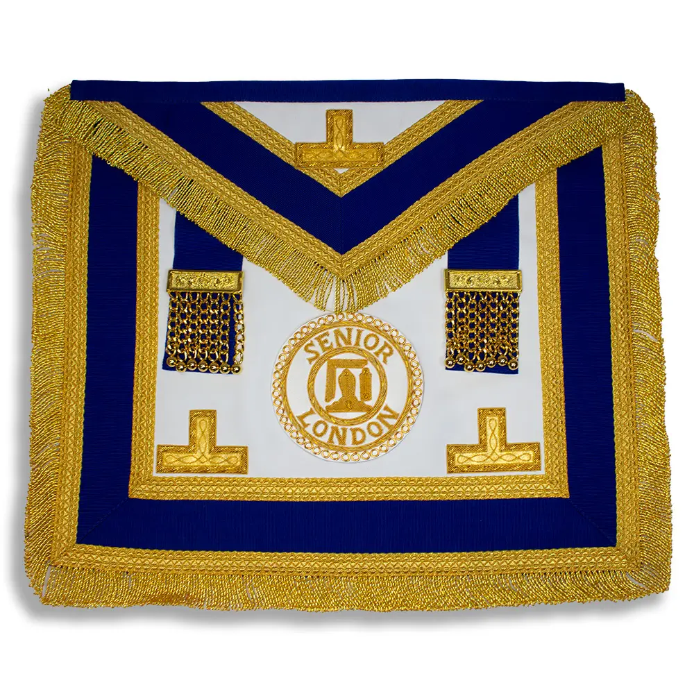 Craft Provincial Senior London Grand Rank Full Dress Apron & Collar Finest Leather - Image 7
