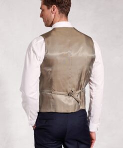 Alternative view of Tailored Fit Affleck Navy Wool Suit Waistcoat