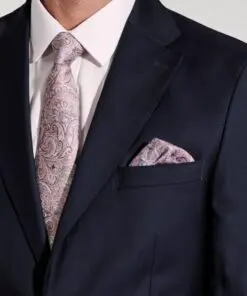 Alternative view of Tailored Fit Affleck Navy British Wool Suit Jacket