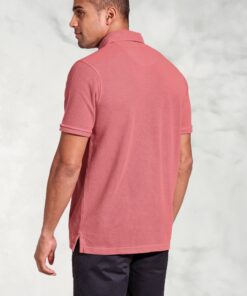 Alternative view of Agassi Rose Garment Washed Pure Cotton Pique Polo Shirt