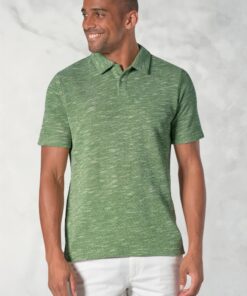 Alcaraz Cotton Rich Apple Knitted Melange Polo Shirt