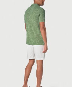 Alternative view of Alcaraz Cotton Rich Apple Knitted Melange Polo Shirt