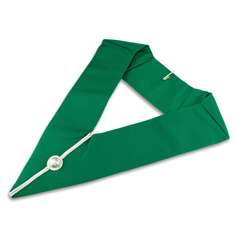 Allied Degree District Collar Green With Silver Braid