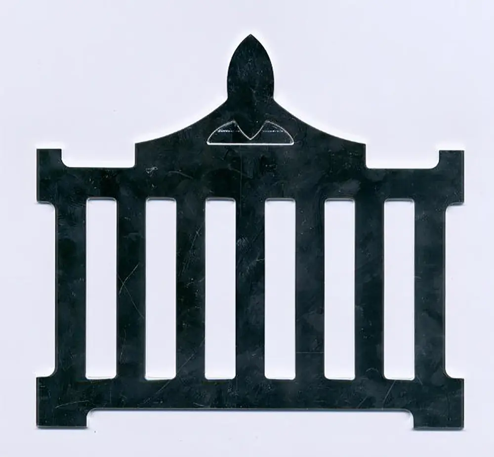 Allied  Large Grid Iron Silver Plated