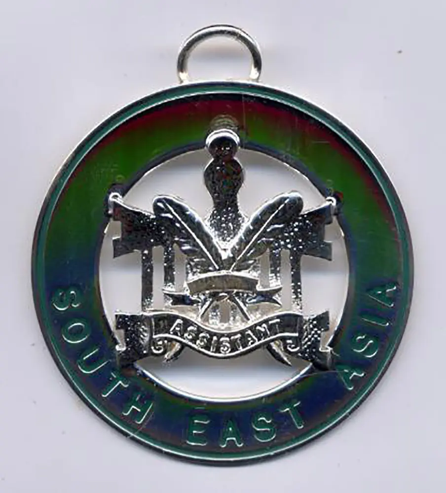 Allied Masonic Degrees Officer Collar Jewel Silverplated (with Name )