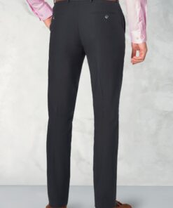 Alternative view of Tailored Fit Amiss Navy Linen Cotton Stretch Trouser