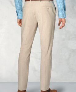 Alternative view of Tailored Fit Amiss Stone Linen Cotton Stretch Trouser