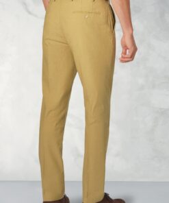 Alternative view of Tailored Fit Amiss Sand Linen Cotton Stretch Trouser
