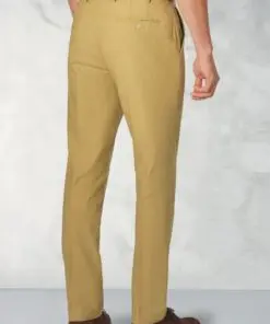 Alternative view of Tailored Fit Amiss Sand Linen Cotton Stretch Trouser