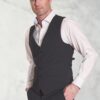 Tailored Fit Avalino Charcoal Waistcoat