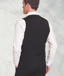 Alternative view of Tailored Fit Avalino Black Waistcoat