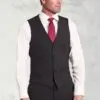Tailored Fit Avalino Charcoal Stripe Waistcoat