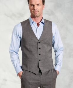 Tailored Fit Avalino Grey Waistcoat