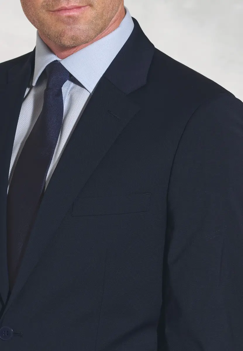 Tailored Fit Avalino Navy Suit Jacket - Image 2
